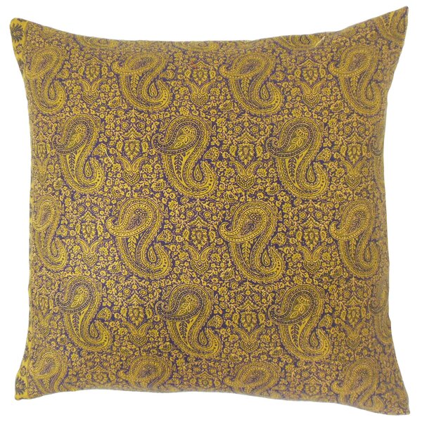 The Pillow Collection Paisley Cotton Reversible Throw Pillow Wayfair   Paisley Cotton Reversible Throw Pillow 